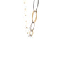 Yellow and white Gold Wavy Link Style Necklet  Gardiner Brothers