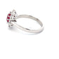 Ruby and Round Brilliant Cut Diamond Cluster Style Ring  Gardiner Brothers