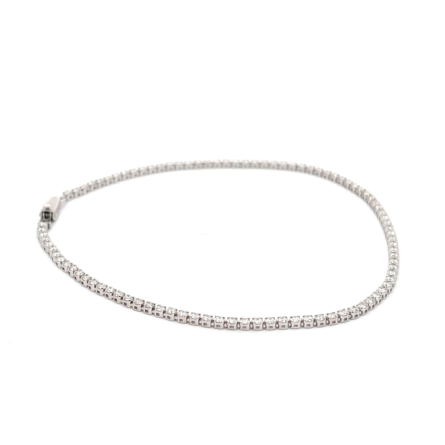 White Gold Diamond Tennis Bracelet 1.07CTS  Gardiner Brothers   