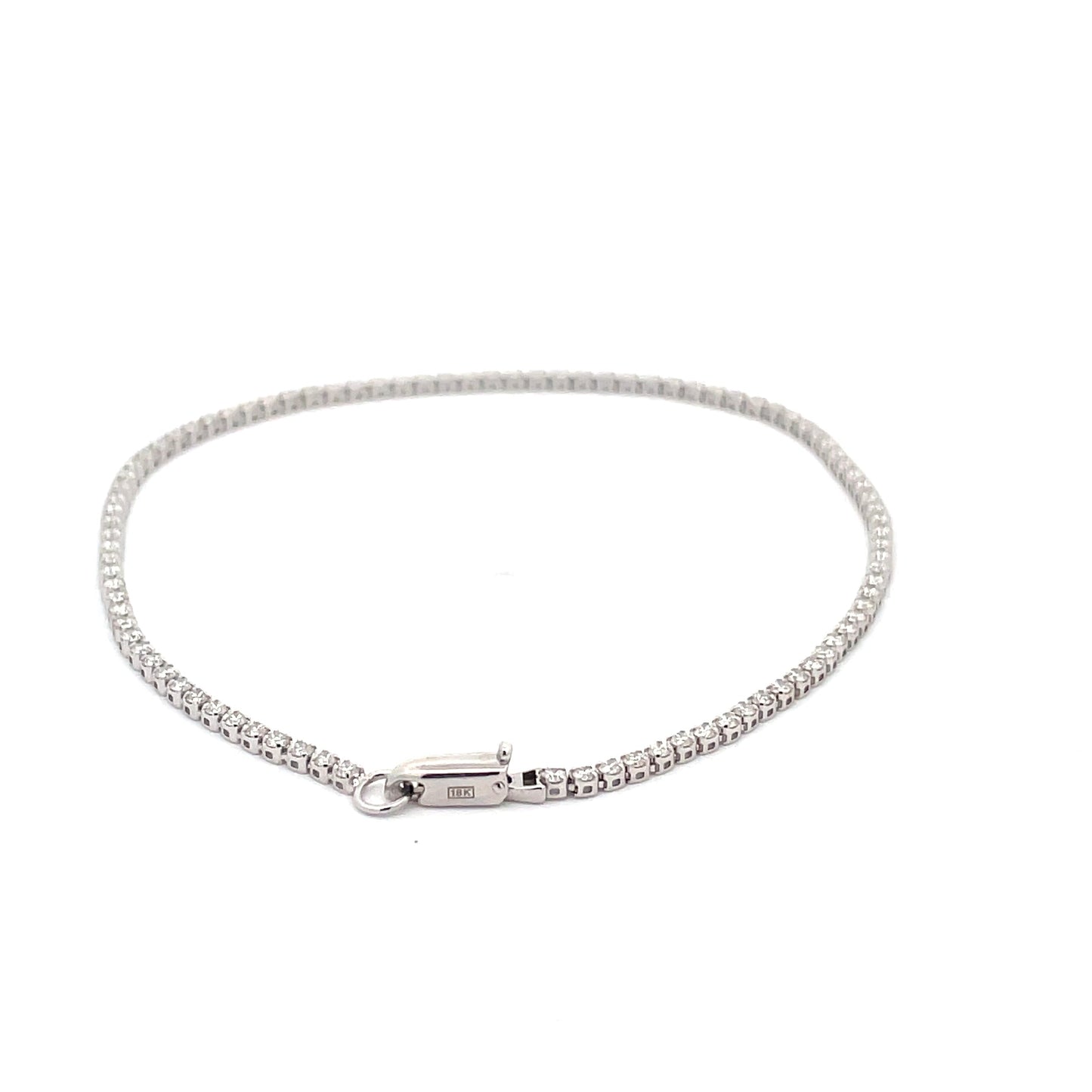 White Gold Diamond Tennis Bracelet 1.07CTS  Gardiner Brothers   