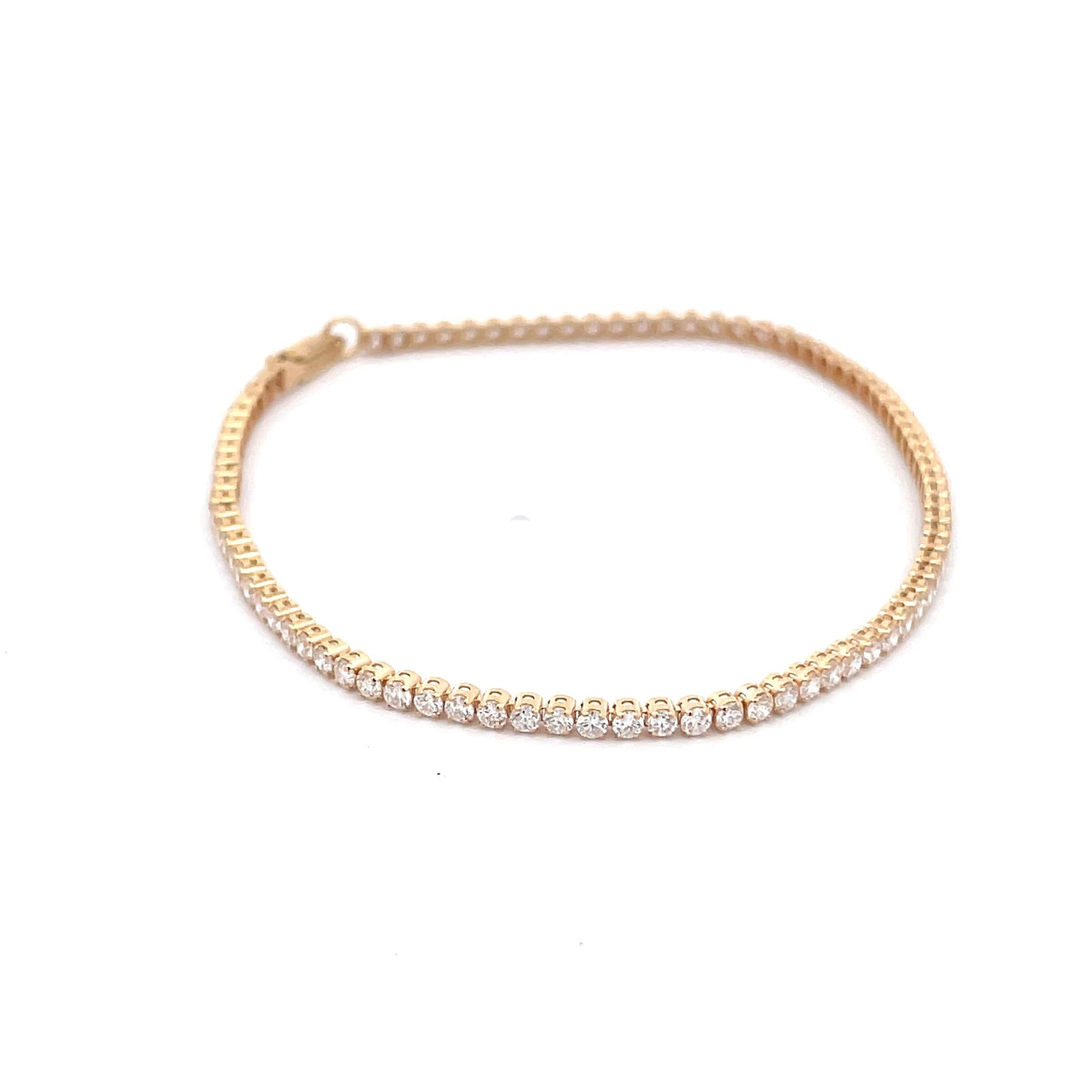 Yellow Gold Diamond Tennis Bracelet - 2.10cts  Gardiner Brothers