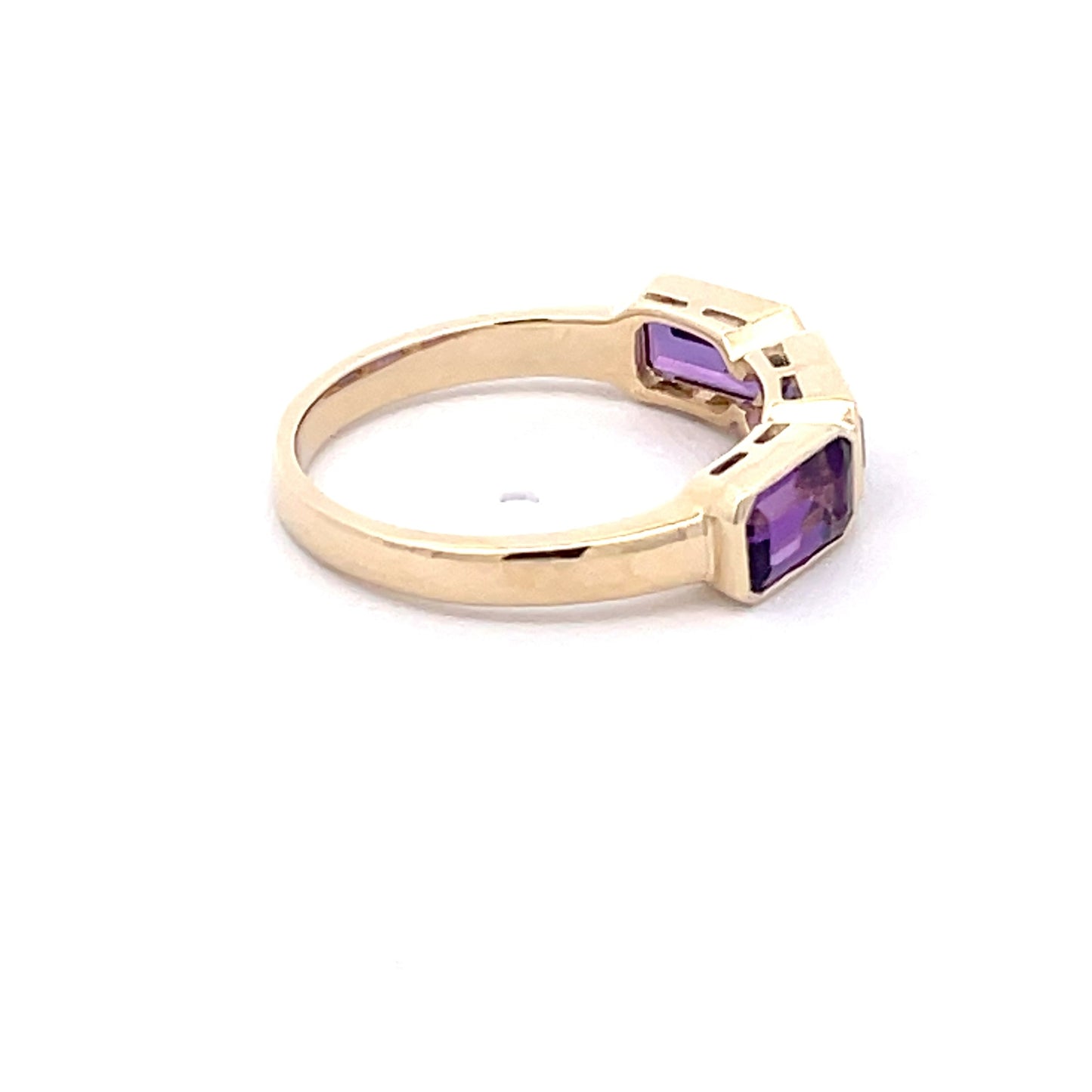 Amethyst 3 Stone ring  Gardiner Brothers