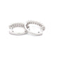 Round Brilliant Cut Diamond Set Hoop Earrings  Gardiner Brothers