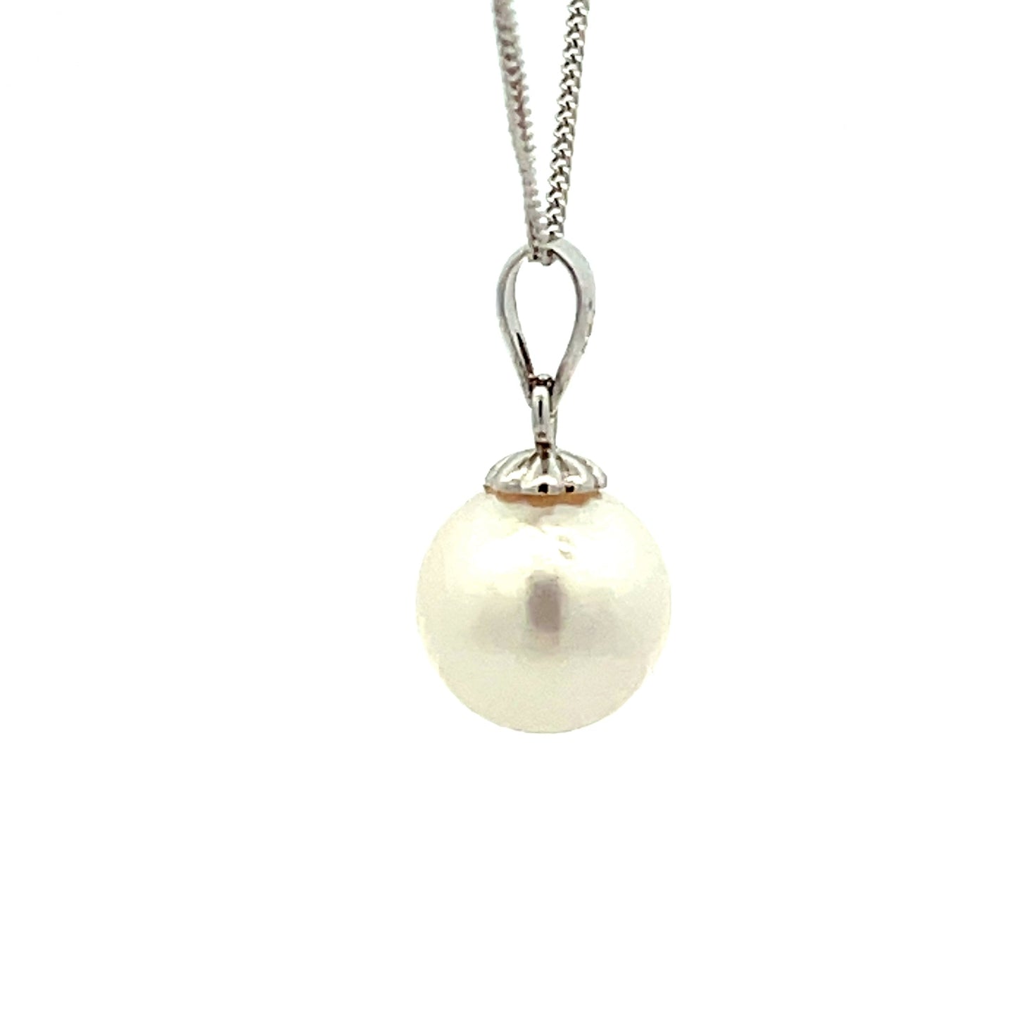 White Gold Akoya Pearl Pendant  Gardiner Brothers