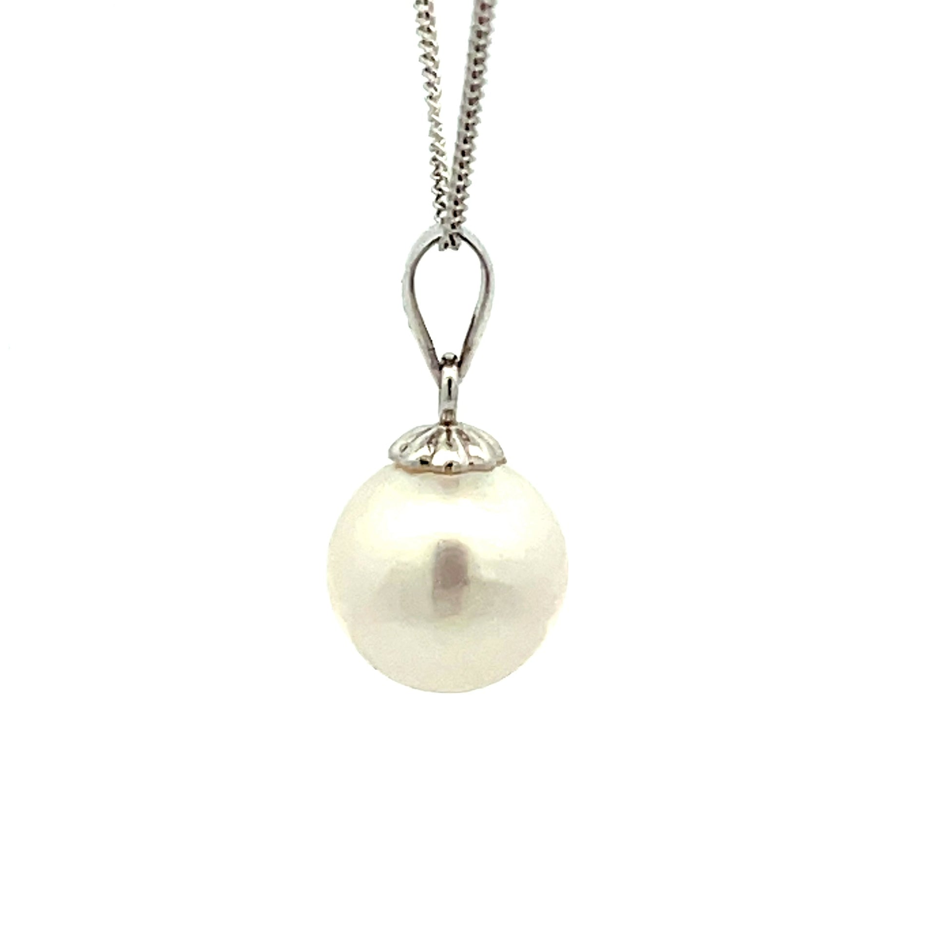 White Gold Akoya Pearl Pendant  Gardiner Brothers