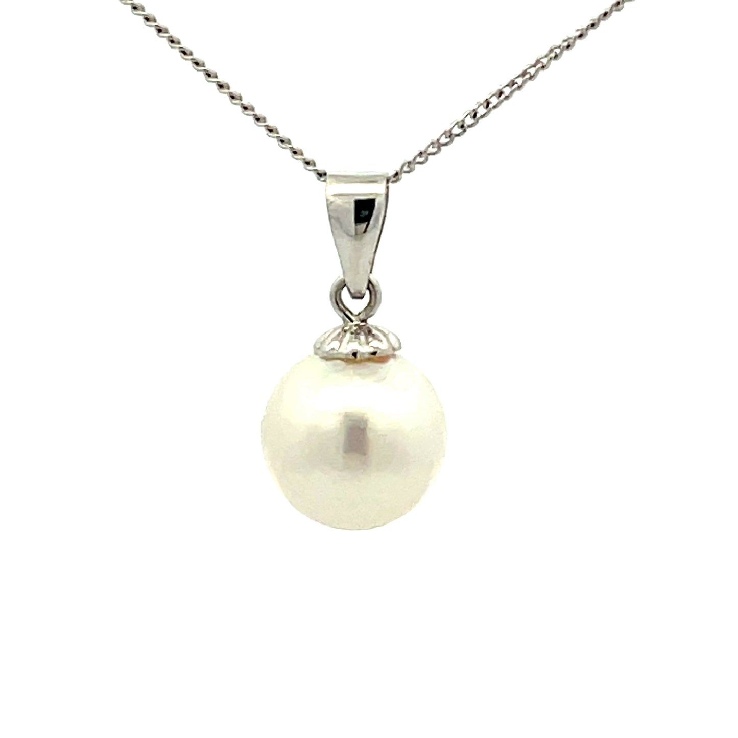 White Gold Akoya Pearl Pendant  Gardiner Brothers