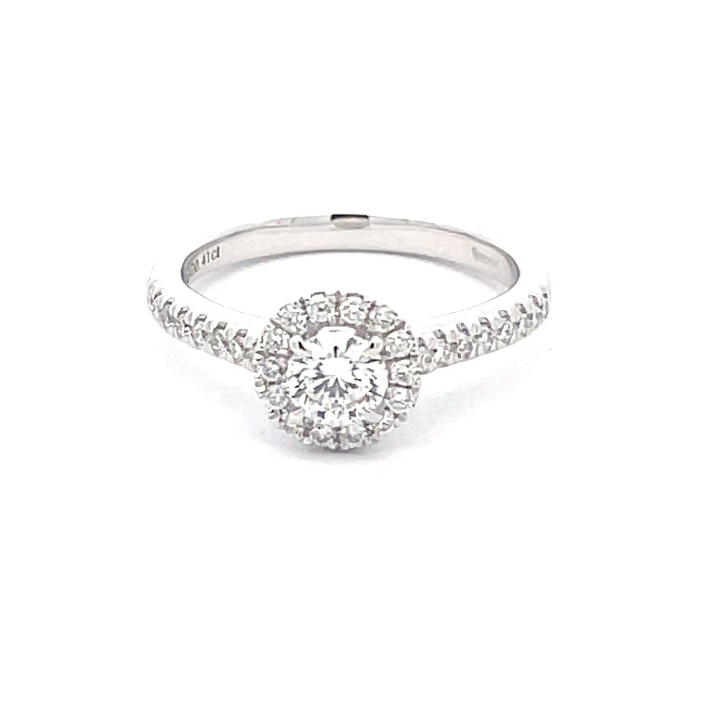 AURORA CUT DIAMOND HALO RING - 0.72CTS  Gardiner Brothers