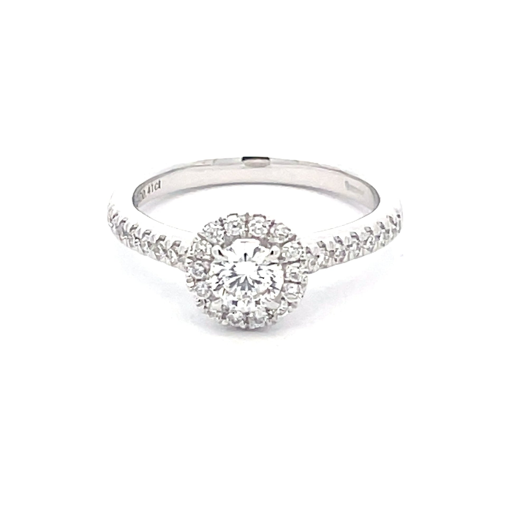 AURORA CUT DIAMOND HALO RING - 0.72CTS  Gardiner Brothers