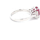 Octagonal Ruby and Diamond 3 Stone Ring  Gardiner Brothers