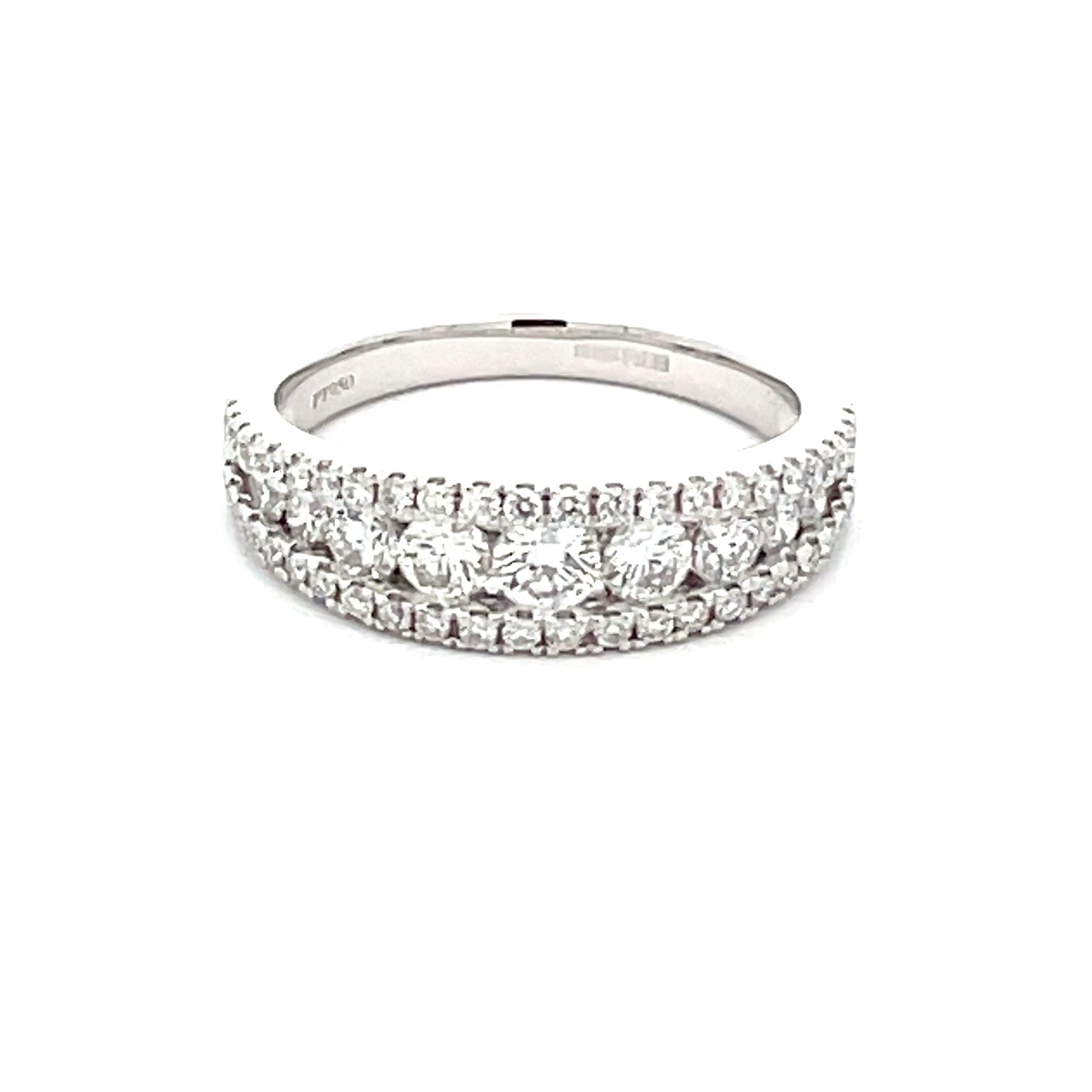 Round Brilliant Cut Diamond Eternity Style Ring  Gardiner Brothers