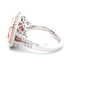 Morganite and Diamond Halo cluster style ring  Gardiner Brothers