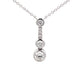 Round Brilliant Cut Diamond Drop Style Pendant  Gardiner Brothers
