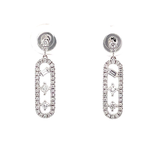 Diamond Fancy Style Drop Earrings  Gardiner Brothers