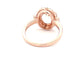 Morganite and Diamond Halo Cluster Style Ring  Gardiner Brothers