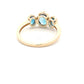 London Blue Topaz and Diamond 3 Stone Ring  Gardiner Brothers