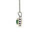 Emerald and diamond Vintage Cluster Style Pendant  Gardiner Brothers
