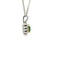 Emerald and diamond Vintage Cluster Style Pendant  Gardiner Brothers