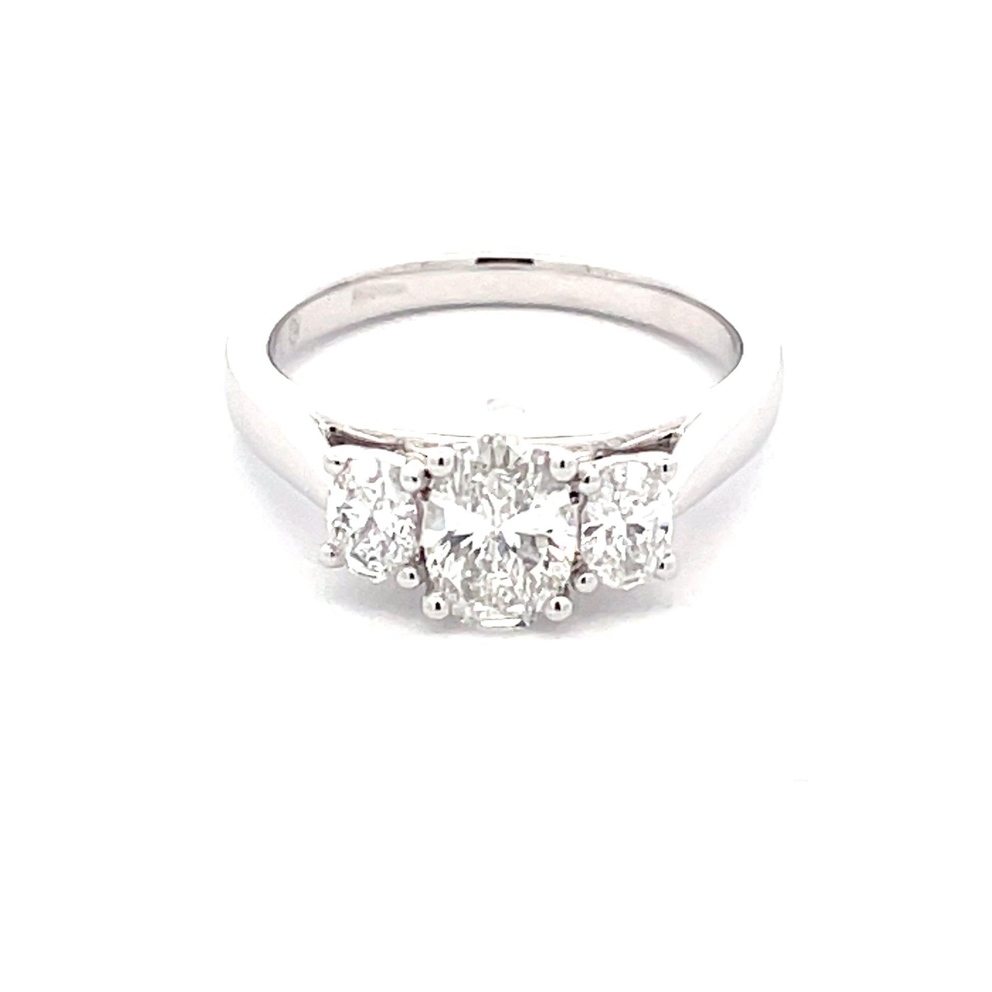 Lab Grown Oval Shaped Diamond 3 Stone Ring - 1.13cts  Gardiner Brothers