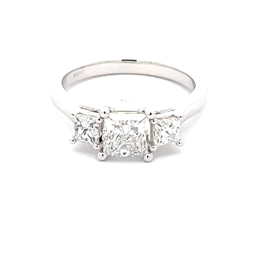 Princess Cut 3 Stone Diamond Ring - 1.60cts  Gardiner Brothers