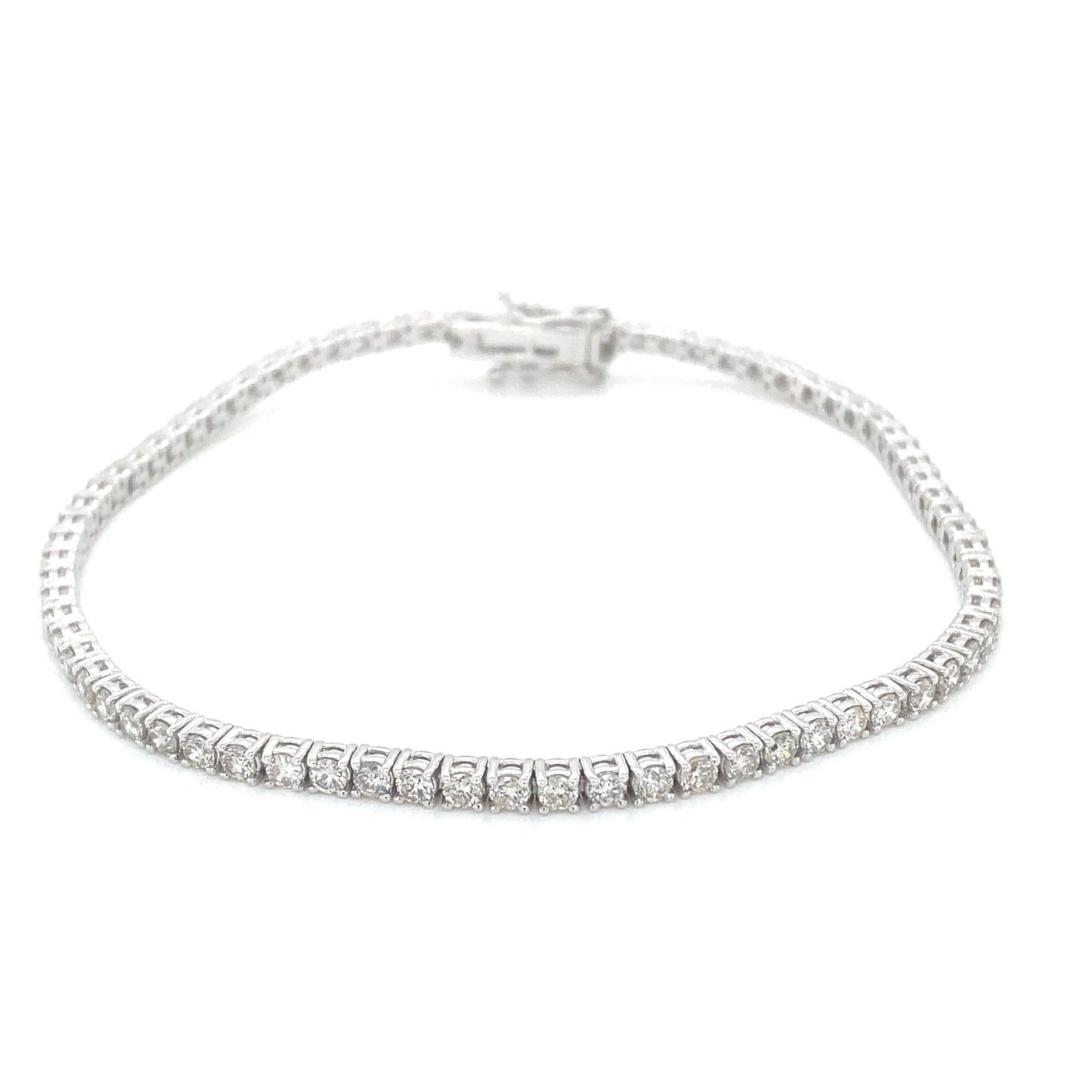 ROUND BRILLIANT CUT DIAMOND TENNIS BRACELET - 2.62CTS  Gardiner Brothers