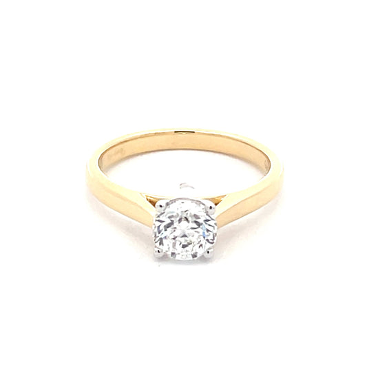 ROUND BRILLIANT CUT DIAMOND SOLITAIRE RING - 1.00CTS  Gardiner Brothers