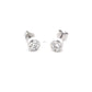 Round Brilliant Cut Diamond Rub-over Style Solitaire Earrings - 0.60cts  Gardiner Brothers