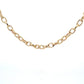 Yellow Gold Solid Oval Link Necklet  Gardiner Brothers