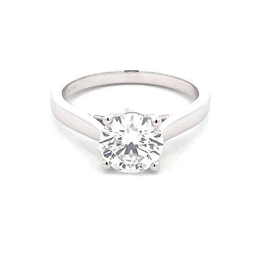 Round Brilliant Cut Diamond Solitaire Ring - 1.51cts  Gardiner Brothers