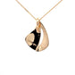 Yellow Gold, Split Blade Style Pendant  Gardiner Brothers   