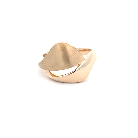 Yellow Gold Split Blade Ring  Gardiner Brothers