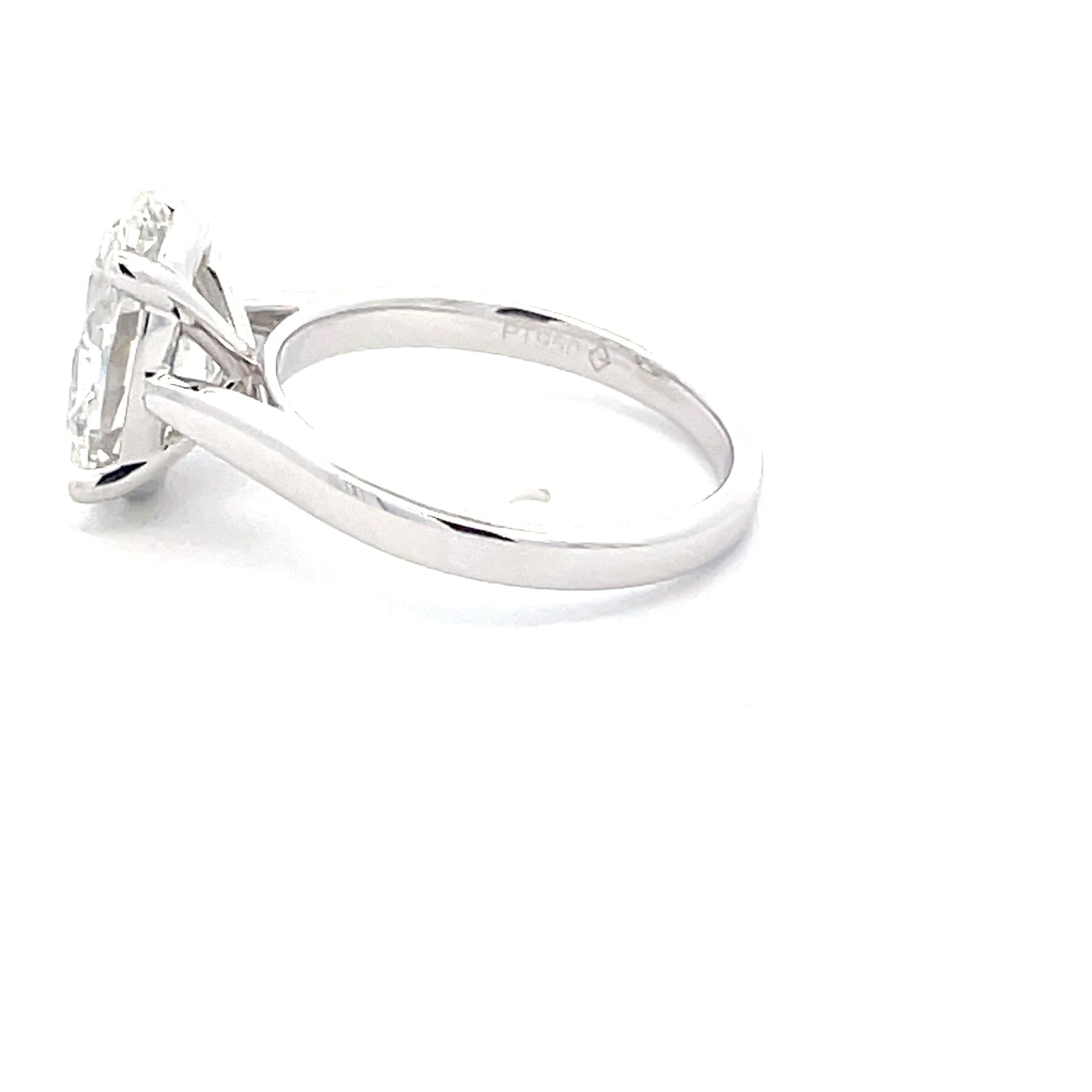 Lab Grown Oval Shaped Diamond Solitaire Ring - 3.17cts  Gardiner Brothers