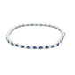 Sapphire and Round Brilliant Cut Diamond Tennis Bracelet  Gardiner Brothers