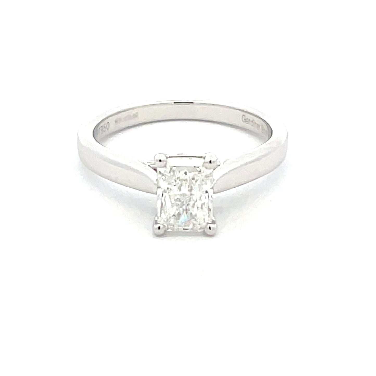 Radiant Cut Diamond Solitaire Ring - 1.03cts  Gardiner Brothers