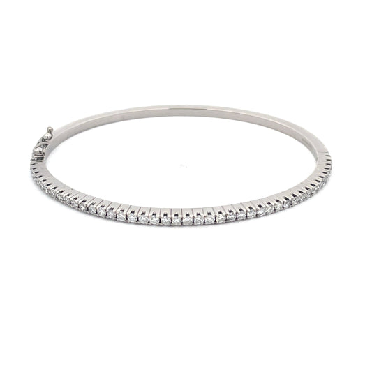 Round Brilliant Cut Diamond Bangle  Gardiner Brothers