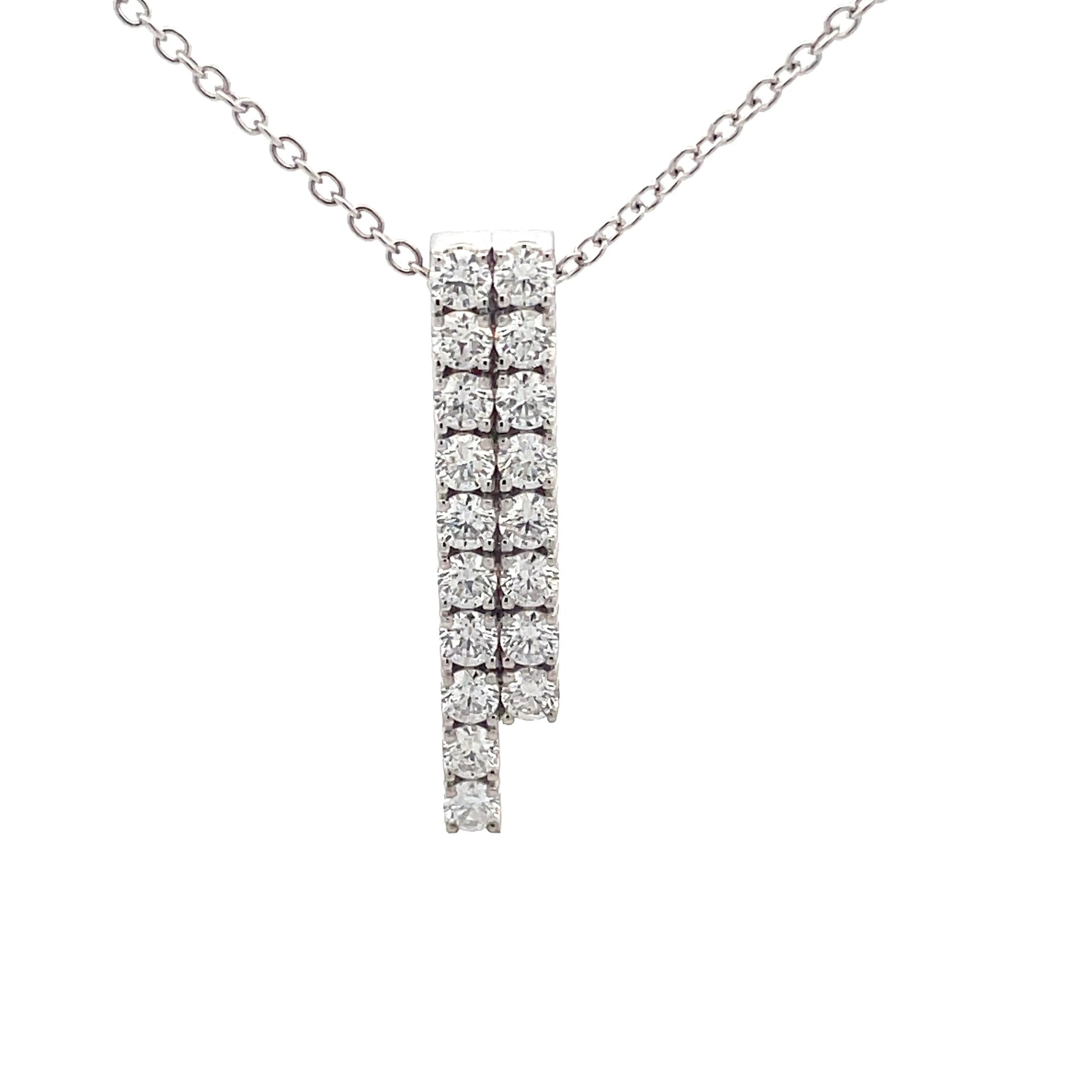 Round Brilliant Cut Diamond, Double stick pendant  Gardiner Brothers   