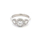 Round Brilliant and Pear Shaped Diamond Halo Style Ring - 0.81cts  Gardiner Brothers