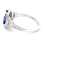 Tanzanite and Diamond Fancy Cluster Style Ring  Gardiner Brothers   