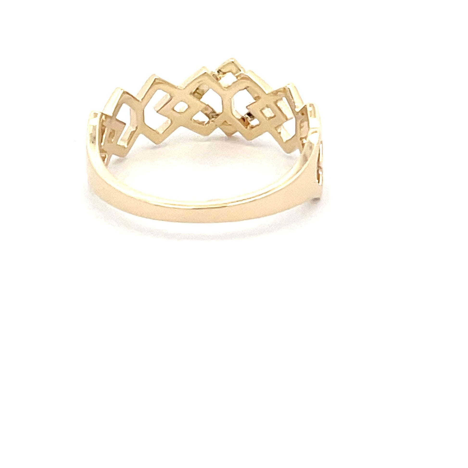 Yellow Gold Squares Dress Ring  Gardiner Brothers   