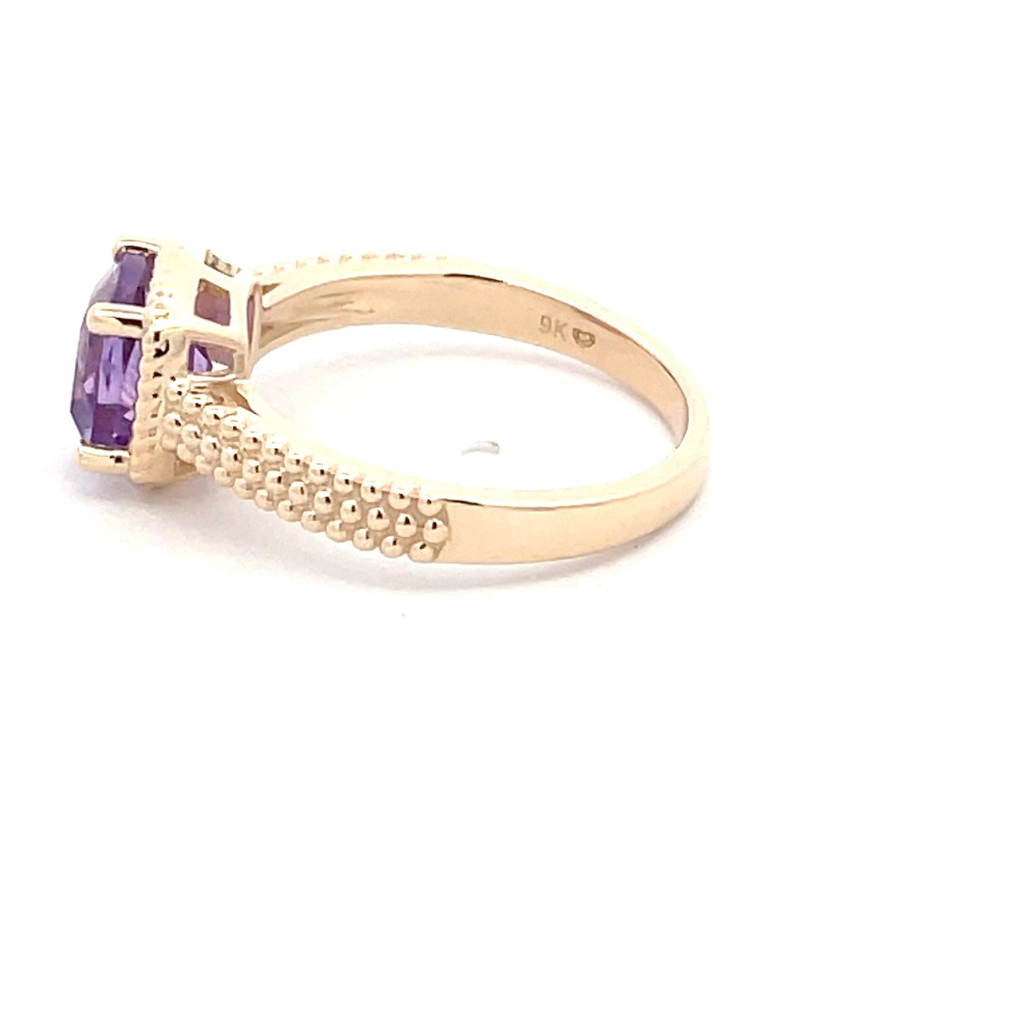 Twisted Wire Style Ring with Amethyst  Gardiner Brothers   