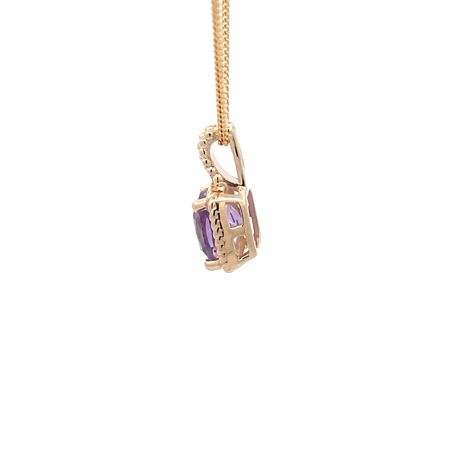 Twist Wire Style Amethyst Pendant  Gardiner Brothers   