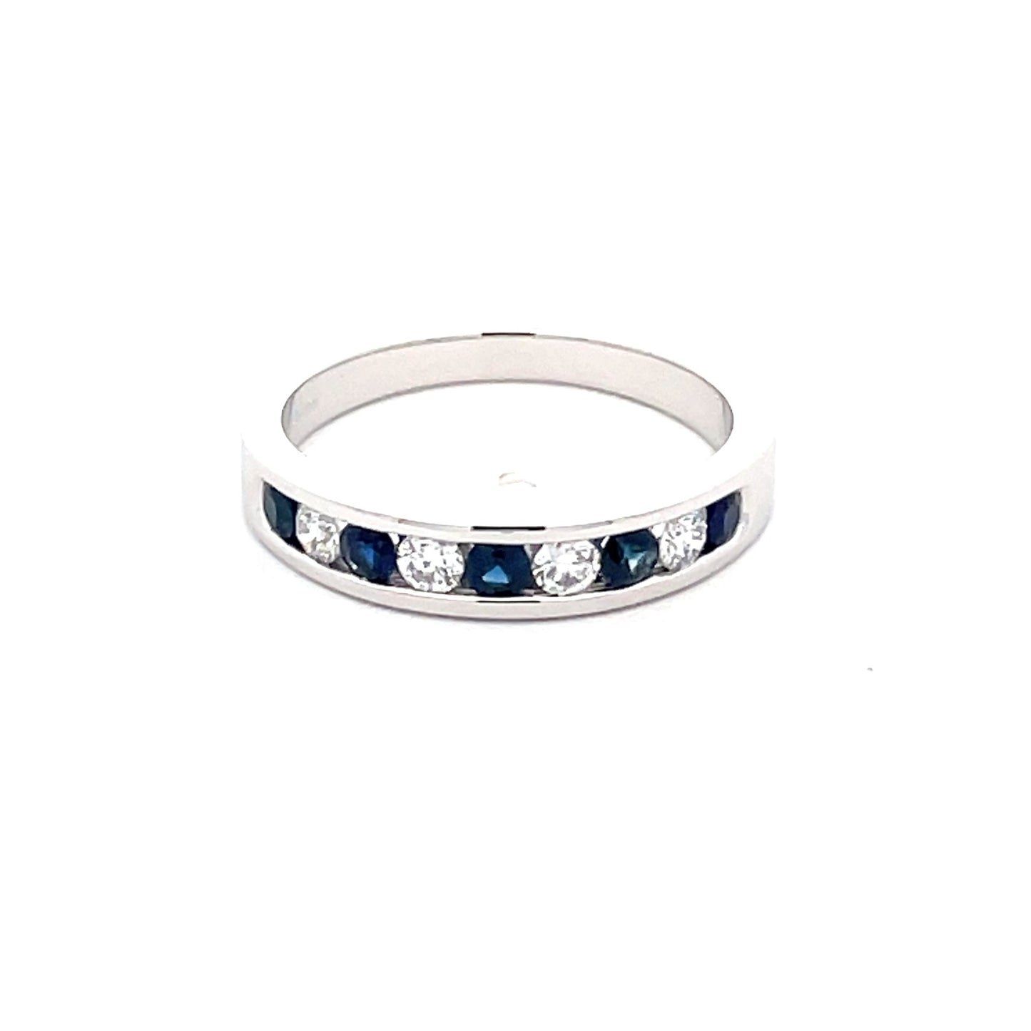 Sapphire and Diamond 9 Stone eternity ring  Gardiner Brothers   