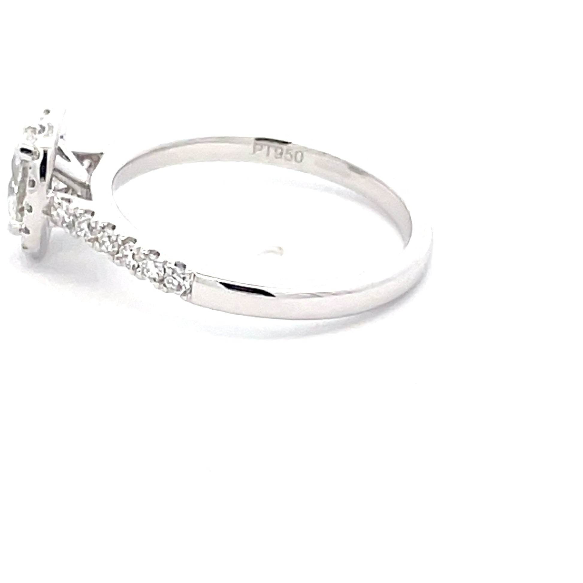 Oval Shaped Diamond Halo Style Ring - 0.78cts  Gardiner Brothers   