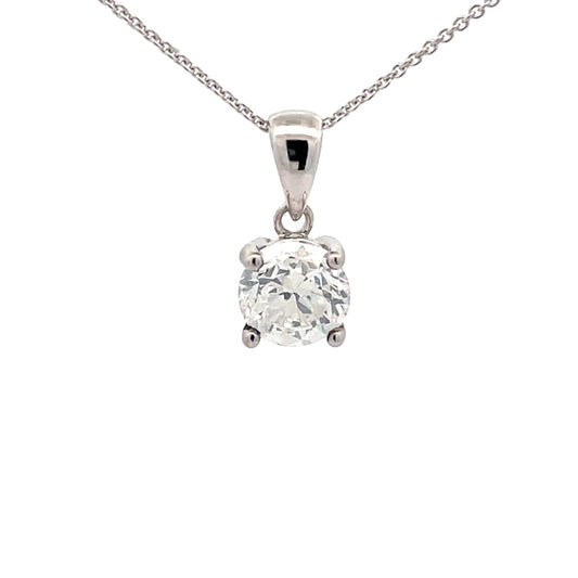 Round Brilliant Cut Diamond Solitaire Pendant - 1.50cts  Gardiner Brothers   