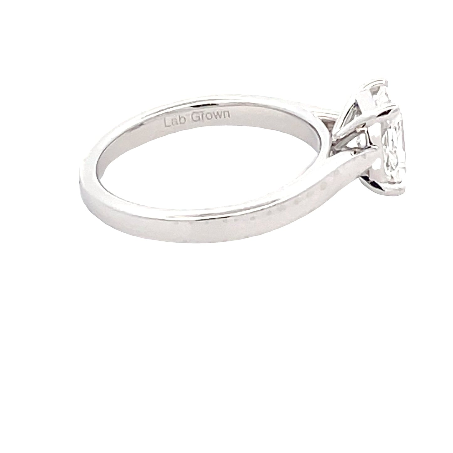 Lab Grown Radiant Cut Diamond Solitaire Ring - 1.01cts  Gardiner Brothers   