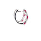Ruby and Diamond Hoop Style Earrings  Gardiner Brothers   