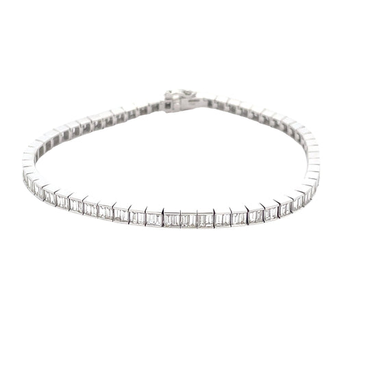 Baguette Cut Diamond Bracelet  Gardiner Brothers   