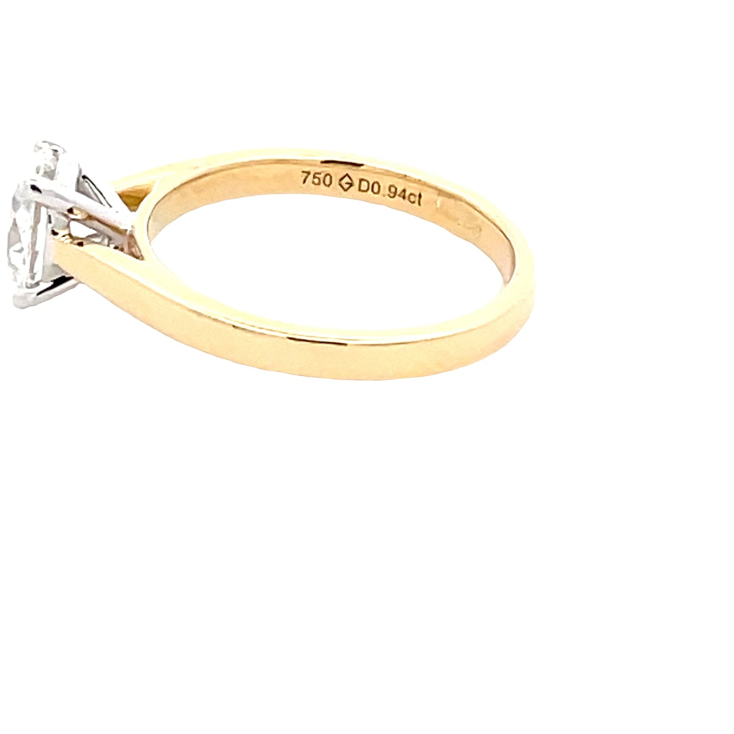 Aurora Oval Shaped Diamond Solitaire Ring - 0.94cts