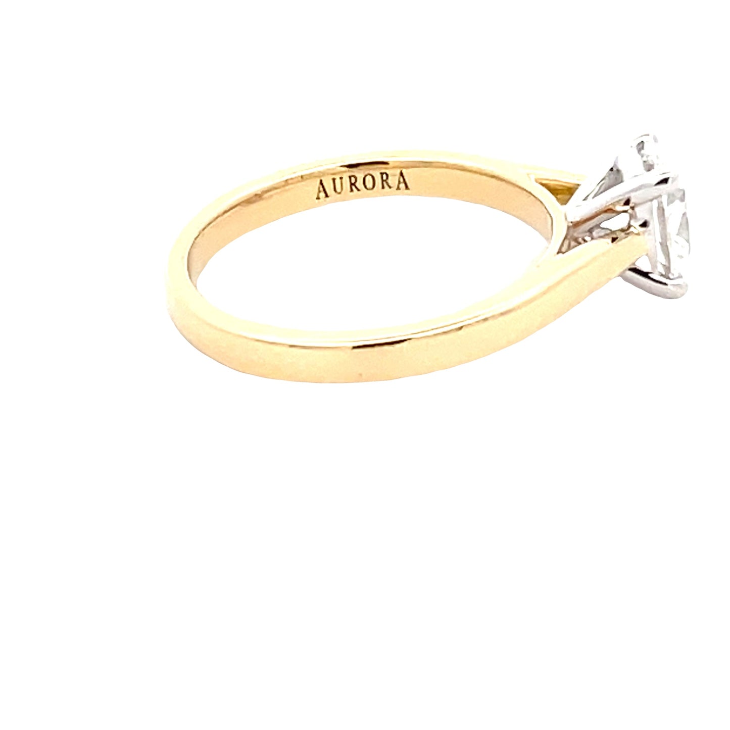Aurora Oval Shaped Diamond Solitaire Ring - 0.94cts