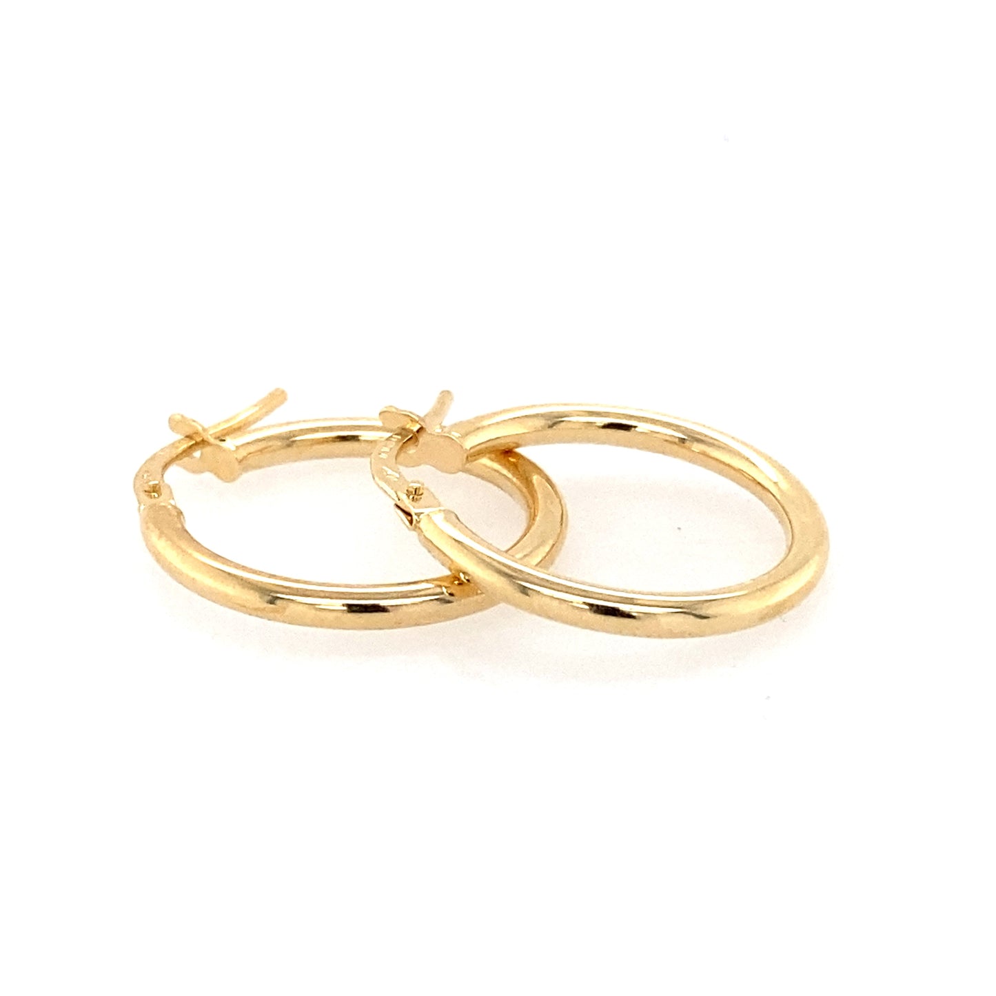 Yellow Gold Creole Hoop Earrings