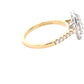 Oval Shaped Diamond Halo cluster Style Ring - 1.69cts